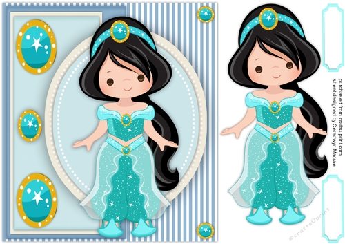 Princess in her Blue Dress 