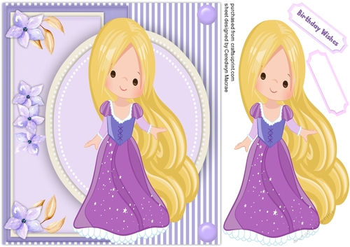 Princess in her Lilac Dress 