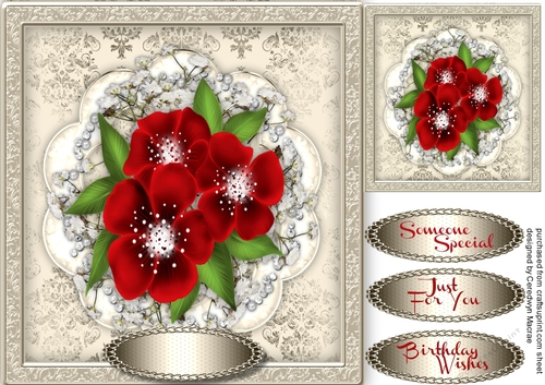 Beautiful Red Fantasy Flowers 