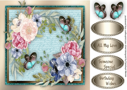 Beautiful Aquarilla and Butterflys 