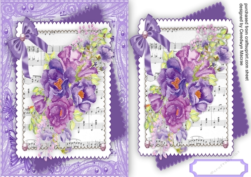 Lilac Roses on sheet Music 