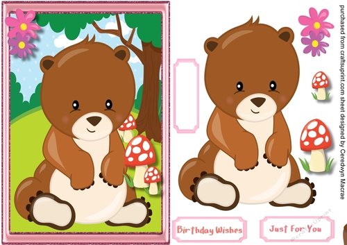 Cute Woodland Friends Bear