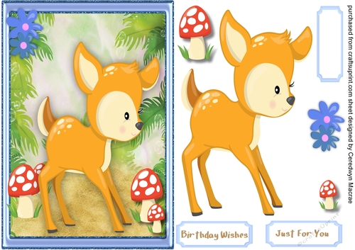 Cute Woodland Friends Deer