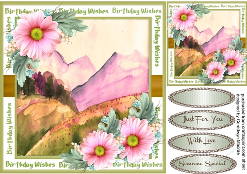 Beautiful Blush Flowers and Scene 