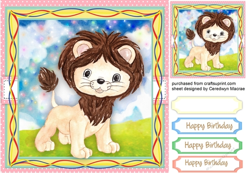 Cute Safari Lion 
