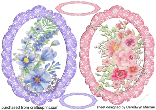 2 lovely flower Toppers 