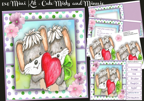 8x8 Mini Kit, Cute Misty and Minnie