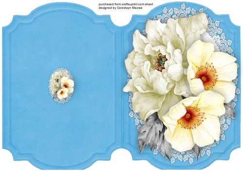 Print, Cut and Fold Beautiful Roses and Lace 