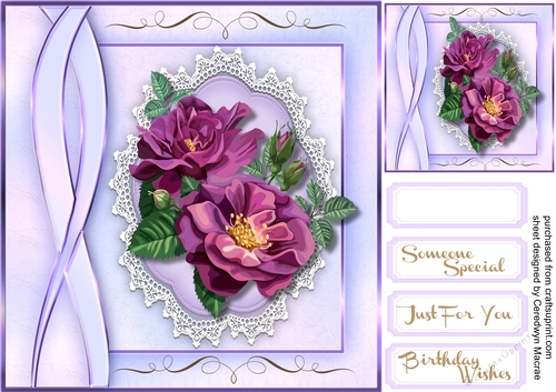 Lovely Vintage lilac  Roses 2