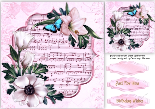 Beautiful Winters Bouquet  on Sheet Music 