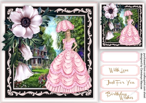 Vintage lady in the Garden 2