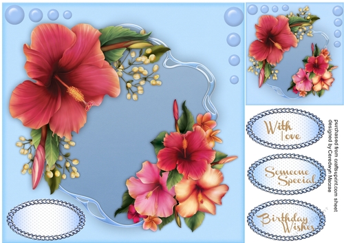 Winter Hibiscus with Love  3