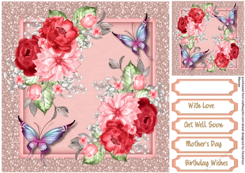 Beautiful Summer Flutters ( pink )