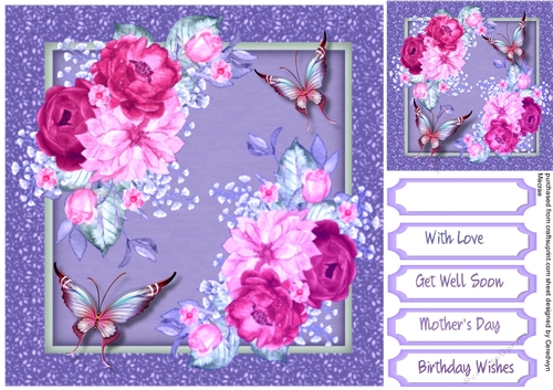 Beautiful Summer Flutters ( lilac )
