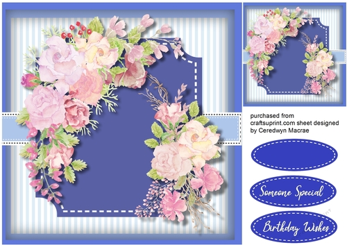 Beautiful Roses on a Bracket Mat 