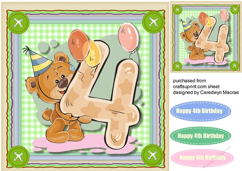 Cute Teds  4th Birthday