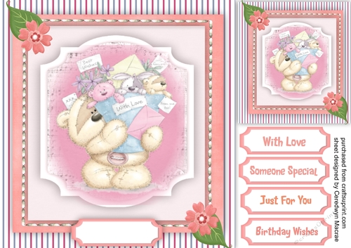 Teds Bouquet of Birthday Wishes 