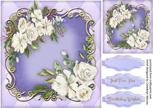 Shades of Aeathyst and White Roses