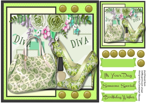 Enjoy Your Day , Diva (green) 