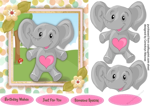 Cute Ellies Pink Heart