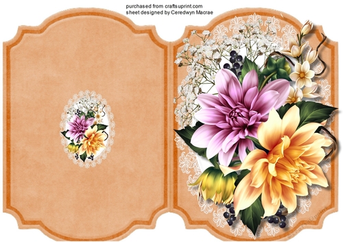 Print, Cut, and Fold Stunning Dahlias 