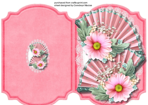 Print, Cut, and Fold , Pink Blush