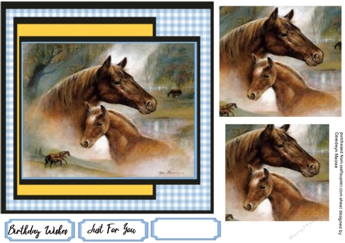 Beautiful Mother and Foal  