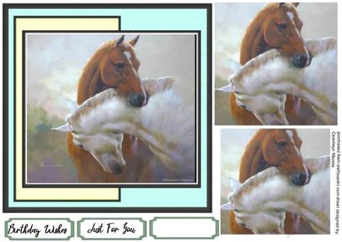 Beautiful Horse Entwined