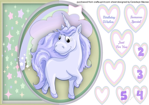 Cute Lilac unicorn 
