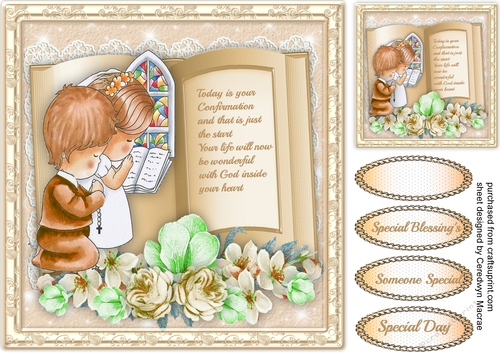 Special Blessings ( Boy & Girl ) Sepia