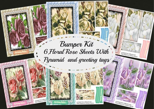 Bumper Kit, 6, Sheet Floral Rose 