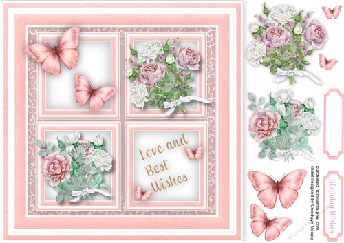 Pink Bouquets and Roses 