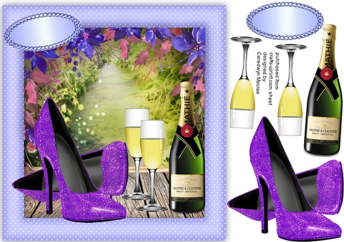 Lilac Shoes and Champagne 