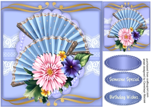Beautiful Blush Flowers and Fans 