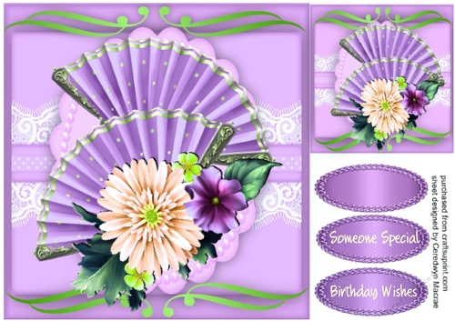 Beautiful Blush Flowers and Fans 