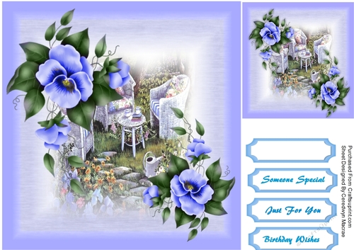 Summer Garden and Pansys 