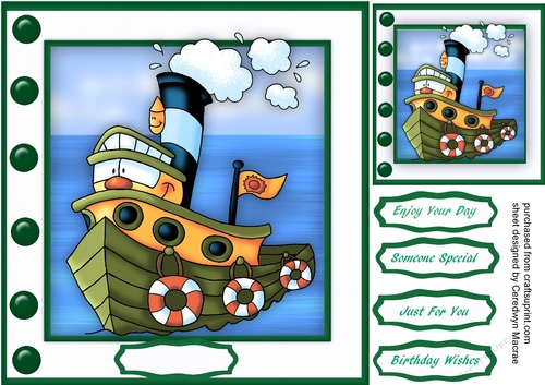 Tillys Green  Tugboat 