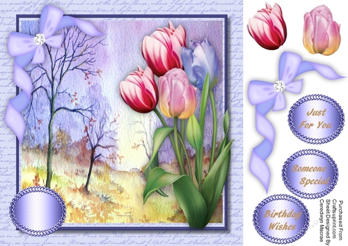 Tulips in the mist  