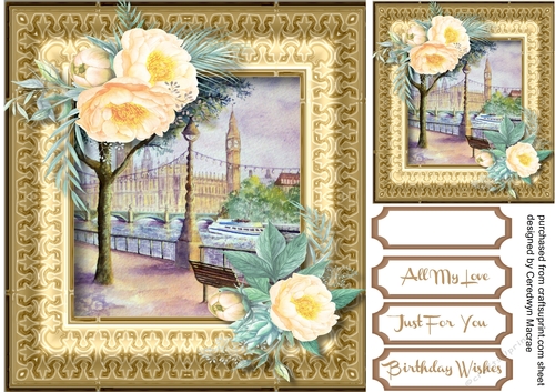 Cream Roses at the Thames