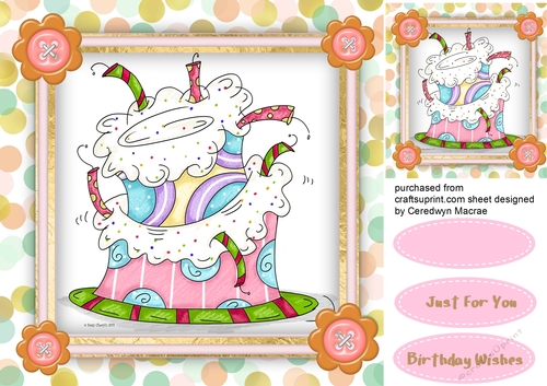 Funky Birthday Cake 