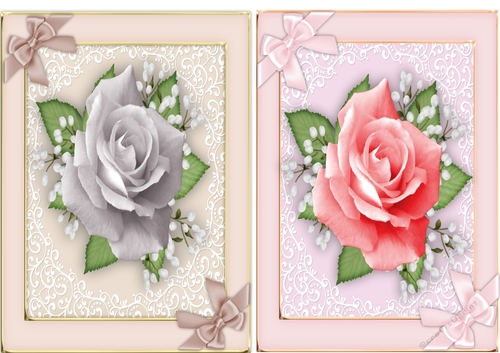 2, Beautiful A5 Rose Toppers
