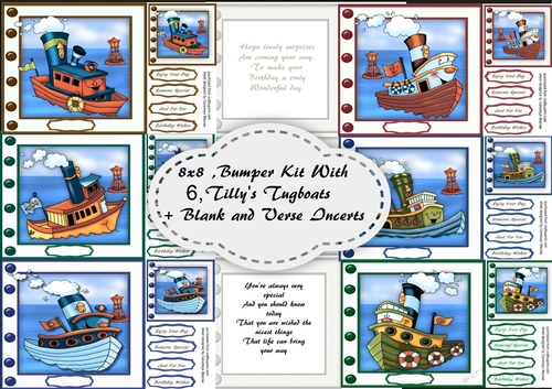 Bumper Kit with 6 Tillys Tugboats + Incerts 
