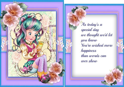 Modern Miss Texing Away, with verse 