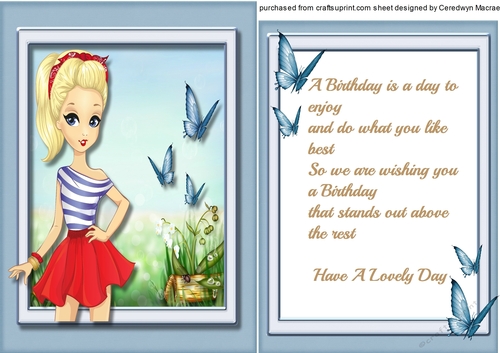Fashion Girl 1, with Verse