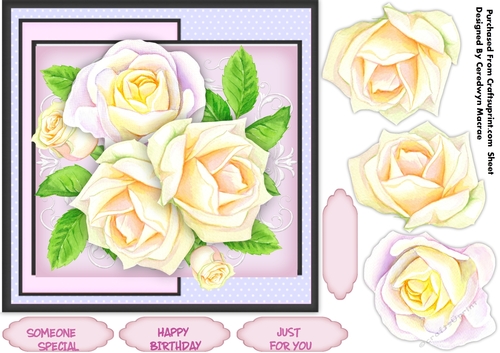 Stunning Creamand Lilac  Roses 