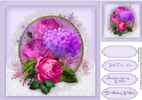 Beautiful Vibrant Lilac Roses