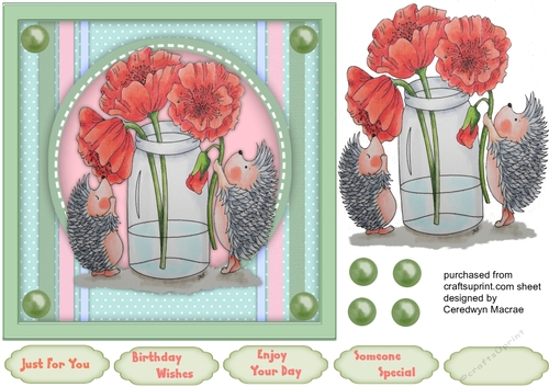 Blooming Lovely Hedgehogs 