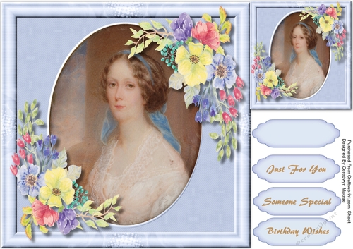  Lady in a Blue Ribbon 
