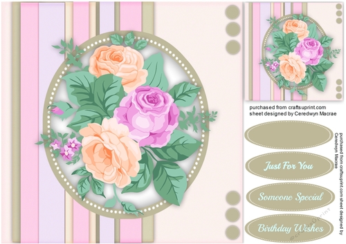 Water Coloured Roses 1