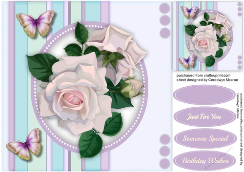 Water Coloured Roses 2